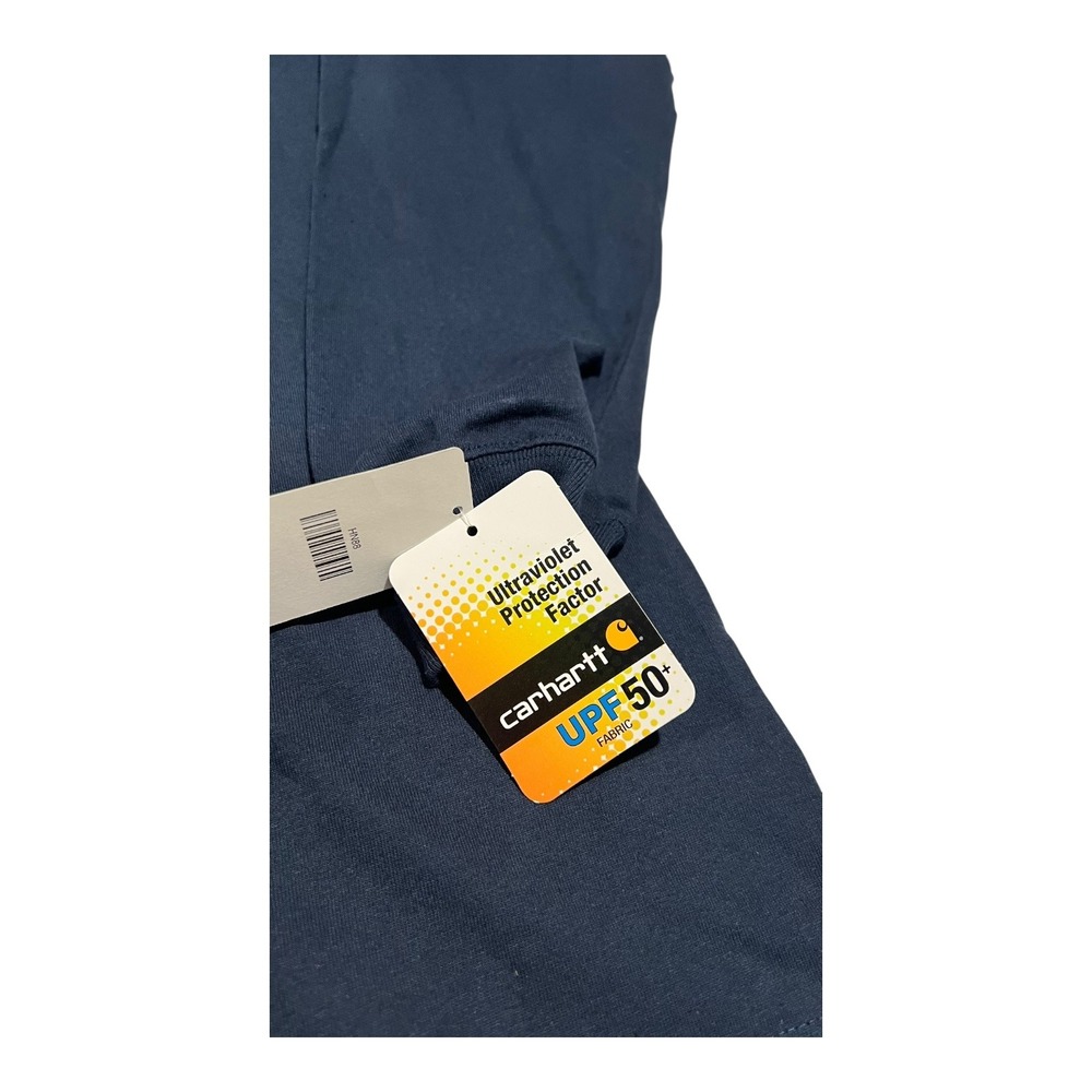 NWT Carhartt K126 Pocket T-Shirt Men's XL Tall Navy UPF 50+ - Picture 2 of 15